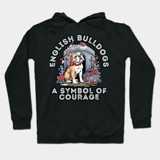 English Bulldogs A Symbol Of Courage Hoodie